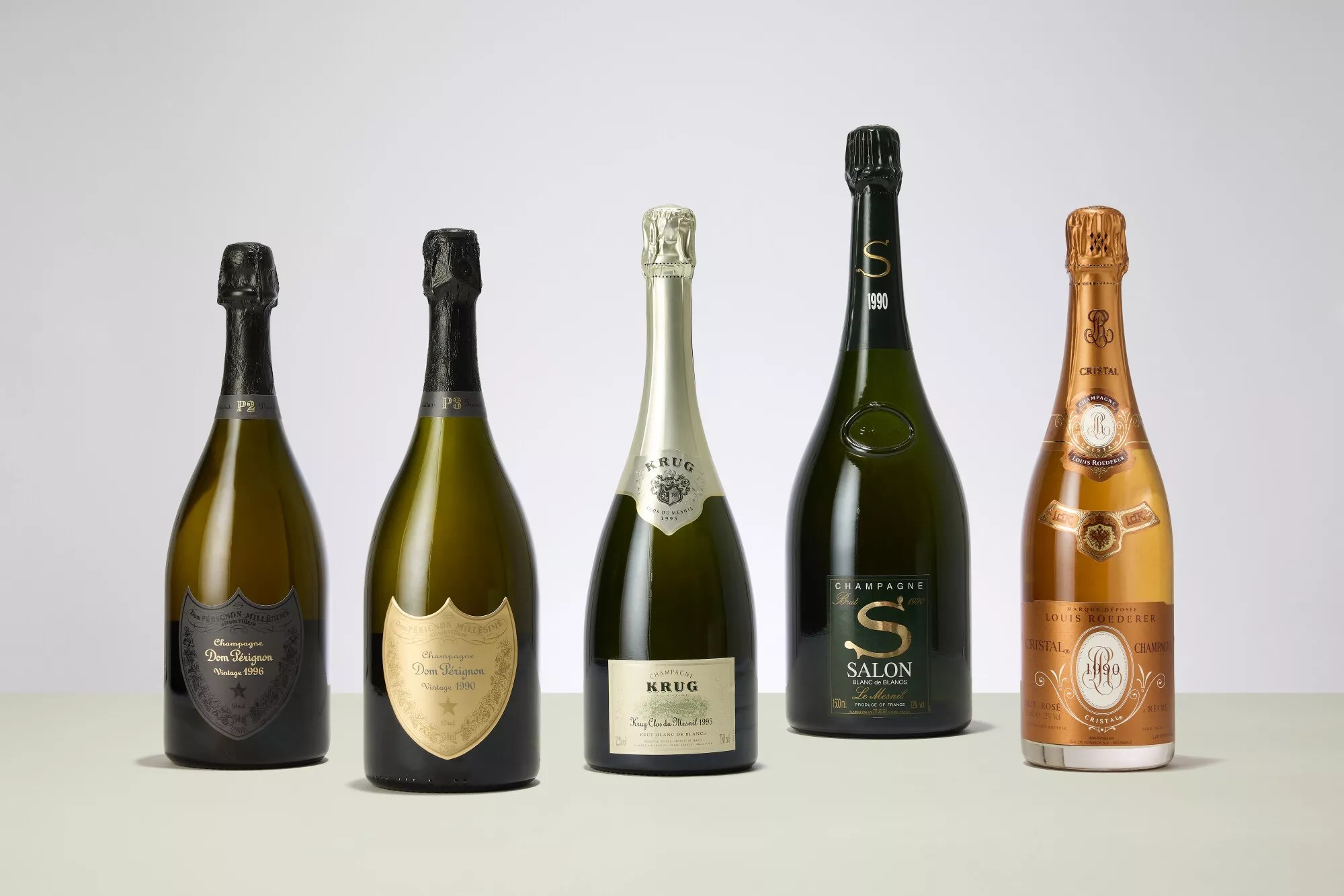 Коллекционное шампанское Dom Pérignon, Krug, Salon и Cristal