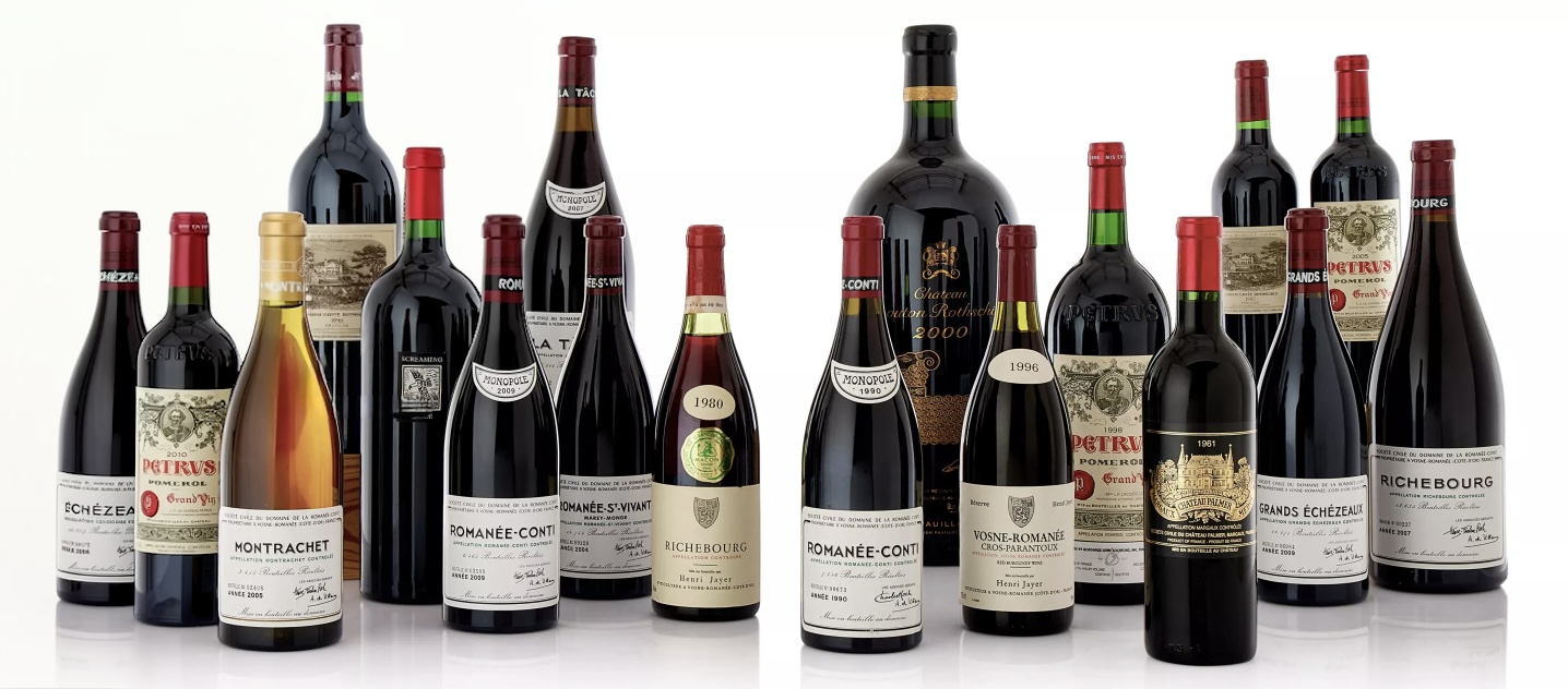 Коллекция редких вин: Romanée-Conti, Pétrus, Mouton Rothschild, Screaming Eagle и Henri Jayer